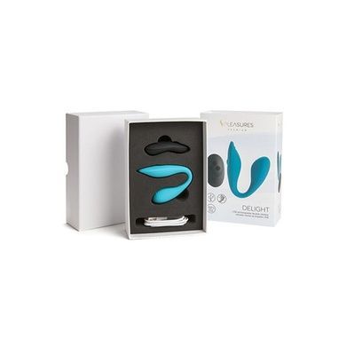 Вібратор S Pleasures Premium Delight для клітора та точки G SX1610 фото