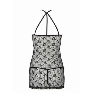 Полупрозрачный пеньюар Passion AZALIA CHEMISE L/XL, black