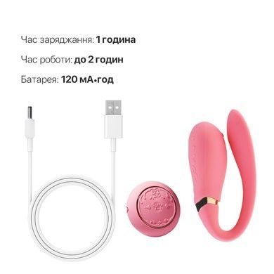 Смарт вибратор для пар Zalo Fanfan set Rouge Pink SO6672 фото