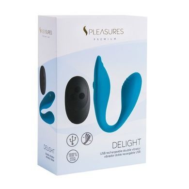 Вібратор S Pleasures Premium Delight для клітора та точки G SX1610 фото
