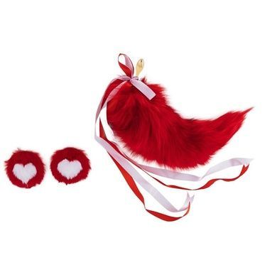 Анальная пробка с хвостом лисы LOCKINK Red Vixen SX0907 фото