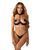 Комплект Obsessive Roccele 2-pcs crotchless set 2XL/3XL, Черный