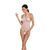Бодістокінг у велику сітку Passion BS087 white, відкрита спина, халтер, з доступом One size