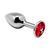 Анальная пробка Alive Mini Metal Butt Plug Red L SO6004 фото