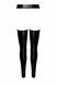Легінси з відкритими стегнами Noir Handmade F323 Rebel wetlook chaps - XL