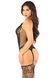 Комплект Leg Avenue Cami Garter with Stockings and String One Size, Black