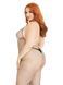Бодістокінг Leg Avenue Racer neck bodystocking Black Queen Size