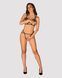Эротический комплект из стреп Obsessive Badossa 2-pcs set S/M, черный, с доступом, бюстгальтер, стри