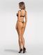 Комплект Obsessive Roccele 2-pcs crotchless set 2XL/3XL, Черный