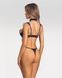 Комплект Obsessive Roccele 2-pcs crotchless set 2XL/3XL, Черный