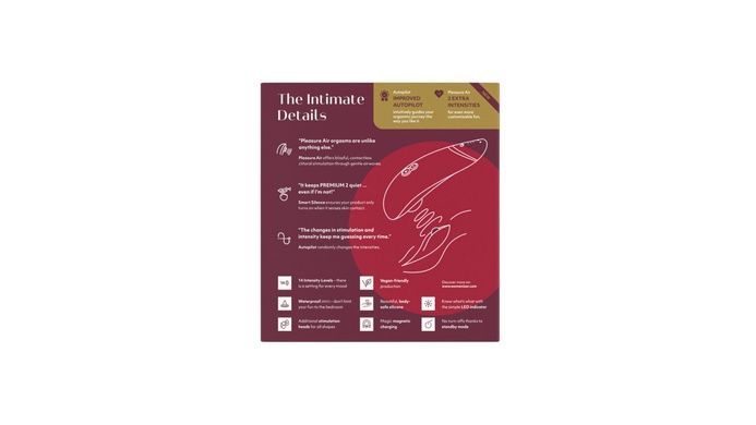 Клиторальный стимулятор Womanizer Premium 2 Bordeaux SO8750 фото