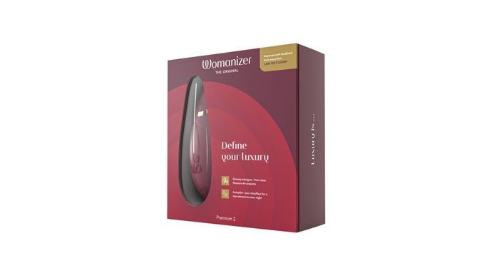 Клиторальный стимулятор Womanizer Premium 2 Bordeaux SO8750 фото
