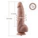 Фалоімітатор для секс-машин Hismith 9.25&Prime; Silicone Dildo SO6207 фото 4