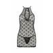 Полупрозрачный пеньюар Passion AZALIA CHEMISE L/XL, black