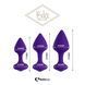 Набор анальных пробок FeelzToys Bibi Butt Plug Set 3 pcs Purple SO5064 фото 2