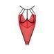 Боди с высоким вырезом бедра Passion Exclusive AKITA BODY S/M, red