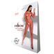 Бодистокинг Passion BS068 red, комбинезон, крупная сетка, длинный рукав One Size