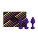Набор анальных пробок FeelzToys Bibi Butt Plug Set 3 pcs Purple SO5064 фото 1