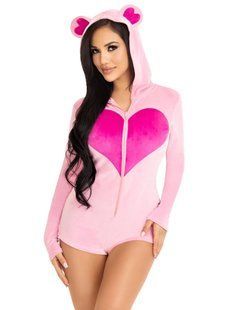 Комбінезон &laquo;Солодкий ведмедик&raquo; Leg Avenue Sweetheart Bear Velvet Romper XS
