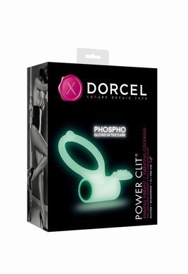 Эрекционное кольцо Dorcel Power Clit White PHOSPHO MD1397 фото
