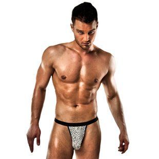 Чоловічі стрінги з леопардовим принтом Passion 013 THONG XXL/XXXL