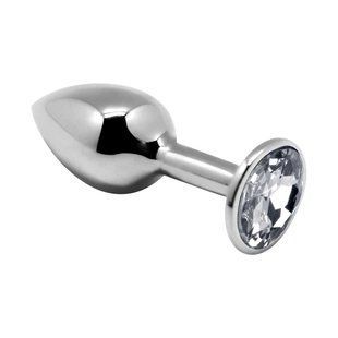 Анальна пробка Alive Mini Metal Butt Plug White L SO6005 фото