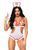 Костюм медсестри Leg Avenue Naughty Nurse, one size, боді та шапочка