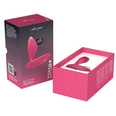 Анальная вибропробка We-Vibe Ditto+ Cosmic Pink SX0519 фото