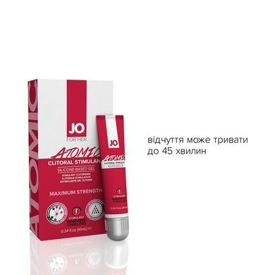 Збудливий гель для клітора JO ATOMIC WARMING (10 мл) SO1502 фото