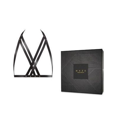 Портупея Bijoux Indiscrets MAZE &mdash; Halter Bra Harness Black