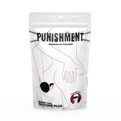 Анальная пробка с кроличьим хвостом Punishment Black SX2235 фото