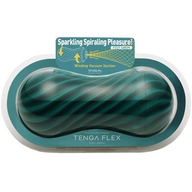 Мастурбатор Tenga FLEX Fizzy Green с вакуумом SO7039 фото