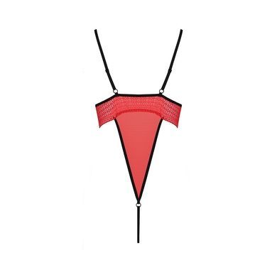 Боді з високим вирізом стегна Passion Exclusive AKITA BODY XXL/XXXL, red