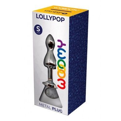 Анальна пробка Wooomy Lollypop Double Ball Metal Plug S SO7417 фото