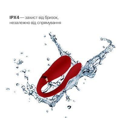 Смарт вібратор для пар Zalo Fanfan set Bright Red SO6673 фото