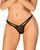 Эротические женские трусики-стринги Obsessive Chemeris thong XL/2XL черные
