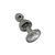 Анальна пробка Wooomy Lollypop Double Ball Metal Plug S SO7417 фото