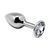 Анальна пробка Alive Mini Metal Butt Plug White L SO6005 фото