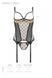 Корсет Passion MARINA CORSET, S/M, beige, с открытыми чашками