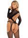 Бодістокінг Leg Avenue Bodystocking with cutout teddy Black One Size