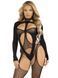 Бодістокінг Leg Avenue Bodystocking with cutout teddy Black One Size