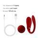 Смарт вібратор для пар Zalo Fanfan set Bright Red SO6673 фото 7