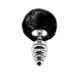 Анальна пробка з хвостом Alive Fluffy Twist Plug L Black SO6311 фото 1