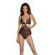 Боді Passion AMBERLY BODY black, L/XL, відкрита спина, низ стрінги