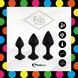 Анальні пробки FeelzToys - Bibi Butt Plug Set 3 pcs Black SO5065 фото 3
