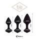 Анальні пробки FeelzToys - Bibi Butt Plug Set 3 pcs Black SO5065 фото 2