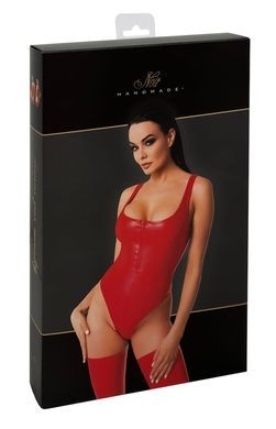 Боди Noir Handmade F352 Red powerwetlook body - M