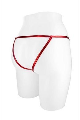 Женские трусики-стринги с доступом под латекс Fashion Secret Анжела One Size красные