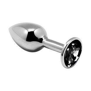Анальна пробка Alive Mini Metal Butt Plug Black L SO6006 фото