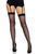 Панчохи-сітка зі швом ззаду Leg Avenue Butterfly back seam this highs One size Black